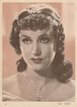 1930-39 Aguila Chocolate Movie Star Premiums #26 Fay Wray Front