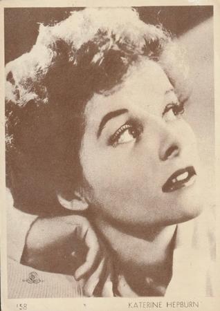 1930-39 Aguila Chocolate Movie Star Premiums #158 Katharine Hepburn Front