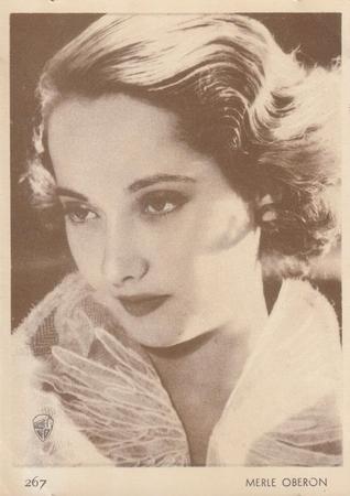 1930-39 Aguila Chocolate Movie Star Premiums #267 Merle Oberon Front