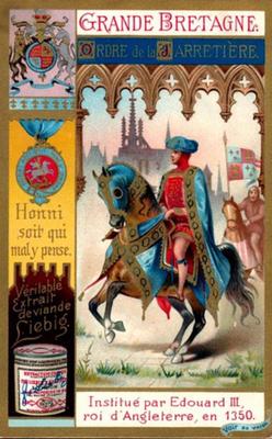 1899 Liebig (Orders of Chivalry II) (French text) (F598, S597) #NNO Order of the Garrter Front