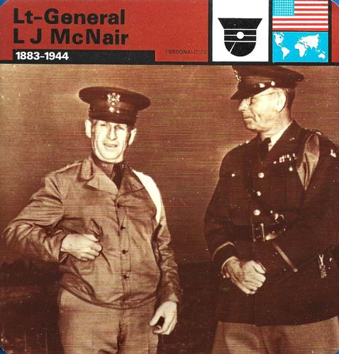 1977 Edito-Service World War II - Deck 107 #13-036-107-01 Lt-General L J McNair Front