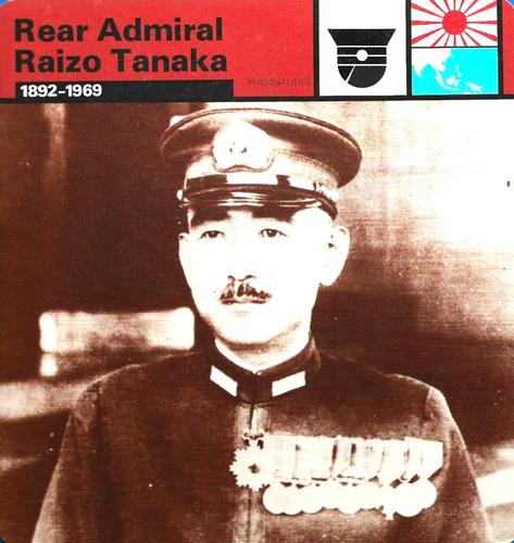 1977 Edito-Service World War II - Deck 111 #13-036-111-08 Rear Admiral Raizo Tanaka Front
