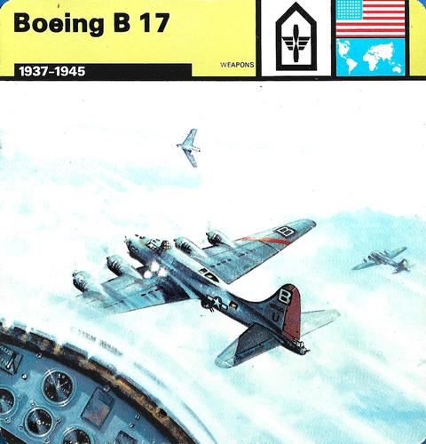 1977 Edito-Service World War II - Deck 113 #13-036-113-01 Boeing B 17 Front