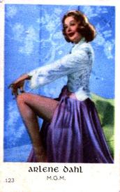 1950-59 Dutch Gum Set 7 #123 Arlene Dahl Front
