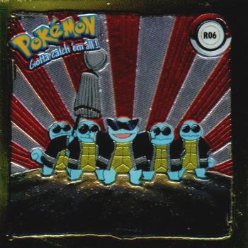 1999 ArtBox Pokemon Action Flipz Series One - Chrome stickers #R06 Squirtle Front