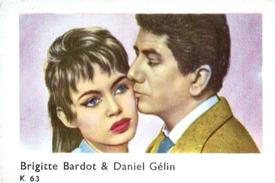 1950-59 Dutch Gum K Set (with Studio) #K63 Brigitte Bardot / Daniel Gelin Front