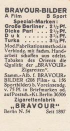 1930-39 Bravour Bilder #A186 Else Elster Back
