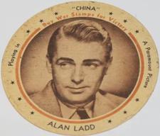 1943 Dixie Cup Lids Movie Stars (F5-9) #NNO Alan Ladd Front