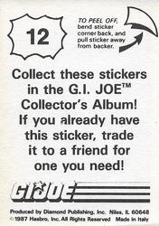 1987 Hasbro G.I. Joe #12 Dr. Mindbender Back