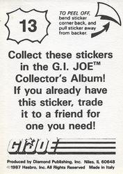 1987 Hasbro G.I. Joe #13 Crash Back