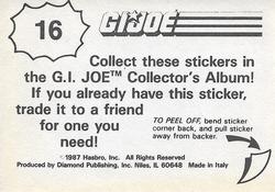 1987 Hasbro G.I. Joe #16 General Hawk with Agent Burke Back