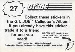 1987 Hasbro G.I. Joe #27 Dial Tone and Lady Jaye Back