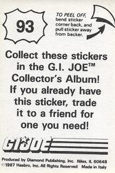 1987 Hasbro G.I. Joe #93 Dr. Mindbender Back