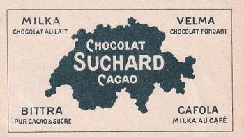 1934 Suchard La Suisse pittoresque (Map of Switzerland on back) #159 Baden Back