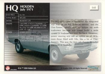 2004 Kryptyx Holden Master Collection; 2nd Series #141 HQ Belmont Ute Back