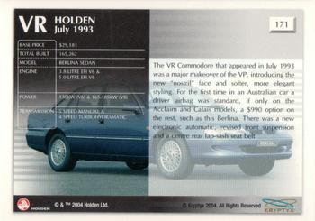 2004 Kryptyx Holden Master Collection; 2nd Series #171 VR Berlina Sedan Back