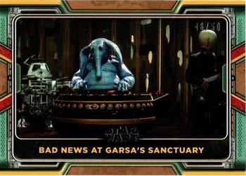 2022 Topps Star Wars: The Book of Boba Fett - Bronze #25 Bad News at Garsa's Sanctuary Front
