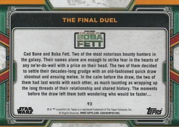 2022 Topps Star Wars: The Book of Boba Fett - Bronze #93 The Final Duel Back
