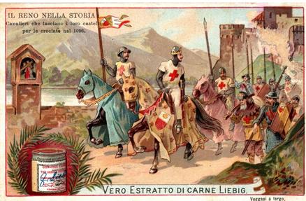 1901 Liebig The Rhine in History (Italian Text)(F682, S682) #NNO 1096 Front