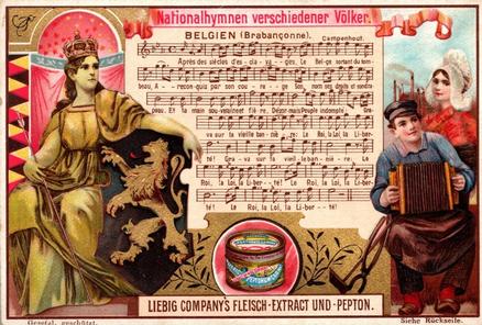 1899 Liebig National Anthems II (German Text)(F595, S593) #NNO Belgium Front