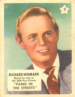 1951 Canadian Shredded Wheat Movie Stars #3 Richard Widmark Front