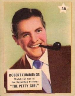 1951 Canadian Shredded Wheat Movie Stars #38 Robert Cummings Front