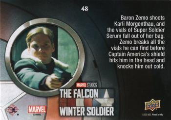 2023 Upper Deck Marvel The Falcon and The Winter Soldier - Yellow #48 Is This What I Think It Is? Back