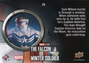 2023 Upper Deck Marvel The Falcon and The Winter Soldier - Yellow #75 The True Captain America Back