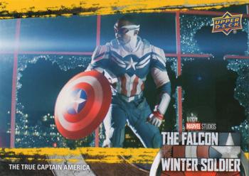 2023 Upper Deck Marvel The Falcon and The Winter Soldier - Yellow #75 The True Captain America Front