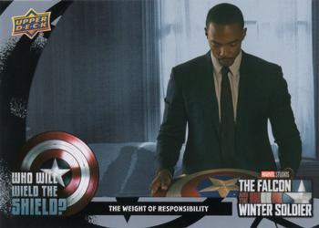 2023 Upper Deck Marvel The Falcon and The Winter Soldier - Who Will Wield the Shield? #WWW-2 The Weight of Responsibility Front