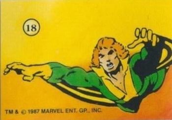 1987 Comic Images History of the X-Men Stickers #18 Banshee Front