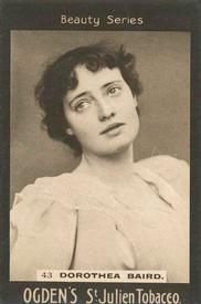1900 Ogden’s Beauty Series #43 Dorothea Baird Front