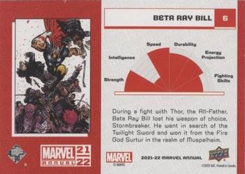 2021-22 Upper Deck Marvel Annual - Gold Linearity #6 Beta Ray Bill Back