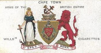 1910 Wills's Specialties Arms of the British Empire #3 Cape Town Front