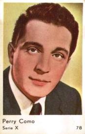 1961 Dutch Gum Serie X (blank-backed) #78 Perry Como Front