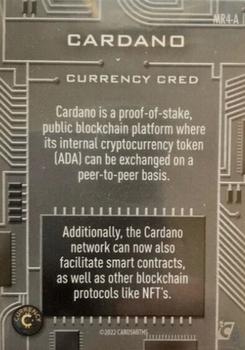 2022 Cardsmiths Currency Series 1 - Meta Rare Crystal Sparkle #MR4A Cardano Back