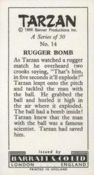 1967 Barratt Tarzan #14 Rugger Bomb Back
