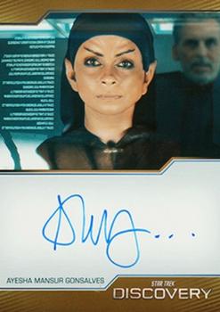 2023 Rittenhouse Star Trek Discovery Season Four - Autographs Bordered #NNO Ayesha Mansur Gonsalves Front