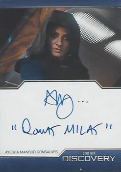 2023 Rittenhouse Star Trek Discovery Season Four - Inscription Autographs #NNO Ayesha Mansur Gonsalves Front