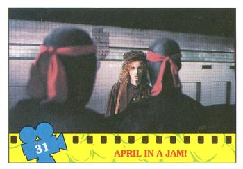 1990 Topps Ireland Ltd Teenage Mutant Ninja Turtles: The Movie #31 April in a Jam! Front