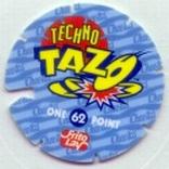 1995 Frito-Lay Chester Cheetah Techno Tazos #62 Chester Cheetah Back