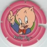 1995 Frito-Lay Looney Tunes Techno Tazos #106 Porky Pig Front