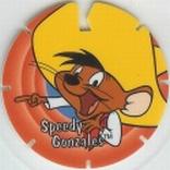 1995 Frito-Lay Looney Tunes Techno Tazos #108 Speedy Gonzales Front