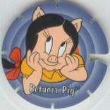 1995 Frito-Lay Looney Tunes Techno Tazos #114 Petunia Pig Front