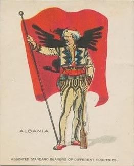 1914 Lorillard Assorted Standard Bearers of Different Countries (T105) #1 Albania Front