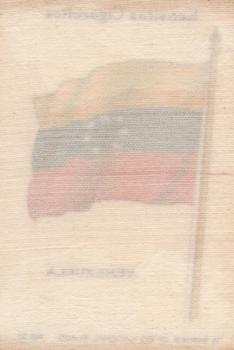1934 Wix/Kensitas National Flags Silks #31 Venezuela Back