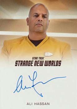 2023 Rittenhouse Star Trek Strange New Worlds Season One - Autographs Full Bleed #NNO Ali Hassan / Commander Hansen Al-Salah Front