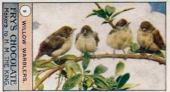 1912 Fry's Birds and Poultry #9 Willow Warblers Front