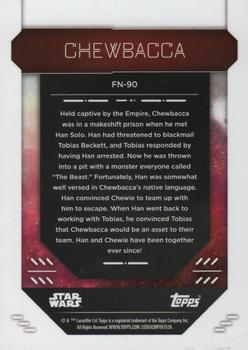 2023 Topps Finest Star Wars #FN-90 Chewbacca Back
