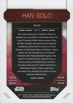 2023 Topps Finest Star Wars #FN-91 Han Solo Back